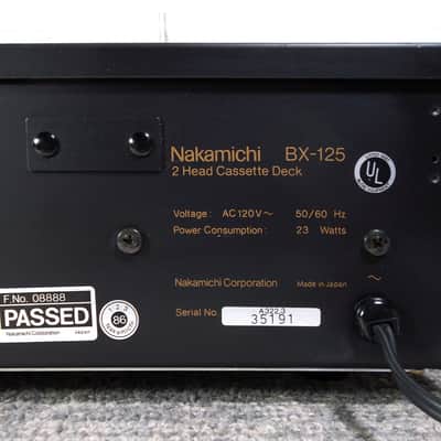 1986 Nakamichi BX-125 Stereo Cassette Deck New Belts & Serviced 07-04-2025 Clean and Excellent Condition #191 image 8