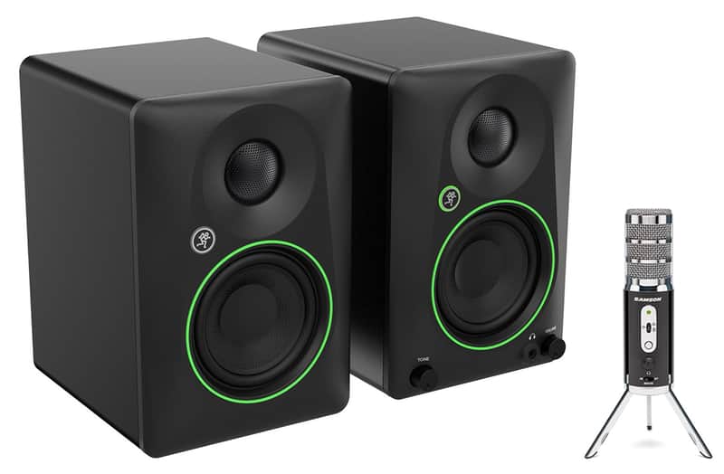 Pair Mackie CR3.5 3.5" Powered Studio Monitors Speakers w/ Tone Control image 1