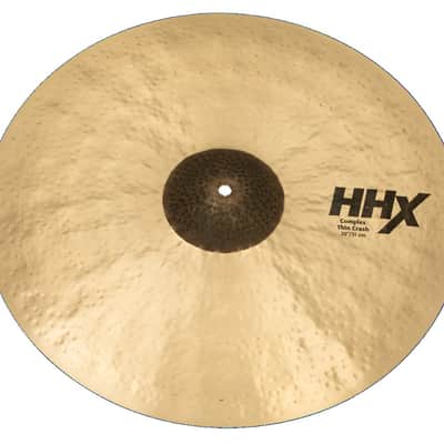 Sabian *Pre-Order* HHX 20" Complex Thin Crash Natural Finish Cymbal +Shirt & Sticks Bundle Pack Special Order Authorized Dealer image 2