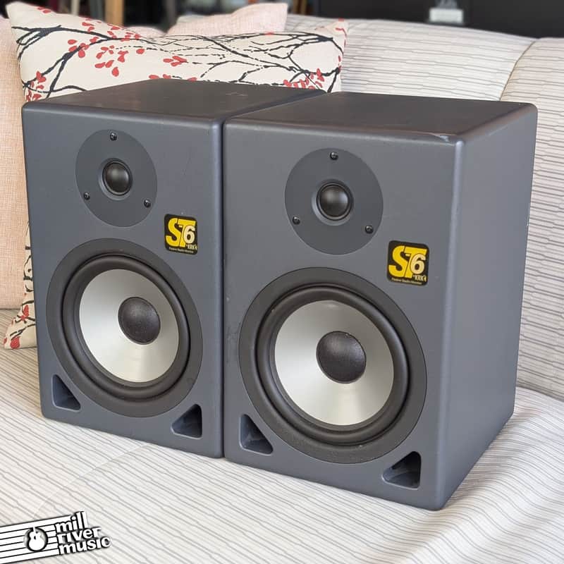 KRK ST6 Passive Audio Monitors 2000 - Dark Gray (Pair) - Used image 1