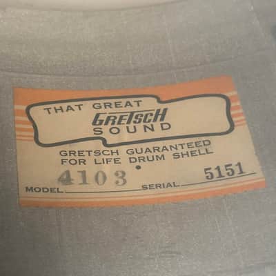 Gretsch Renown 5.5x14 Snare (1962) Blue Sparkle image 10