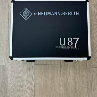 Neumann U 87 Rhodium Edition Set Microphone (Very rare) #31/500 image 11