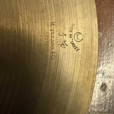 Zildjian K Istanbul HiHat 14 Old Stamp IV A 1957-58 image 7
