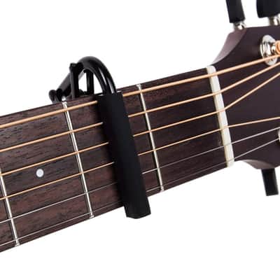 Shubb C1K Capo Noir Black Chrome Capo for Acoustic or Electric Guitars image 2