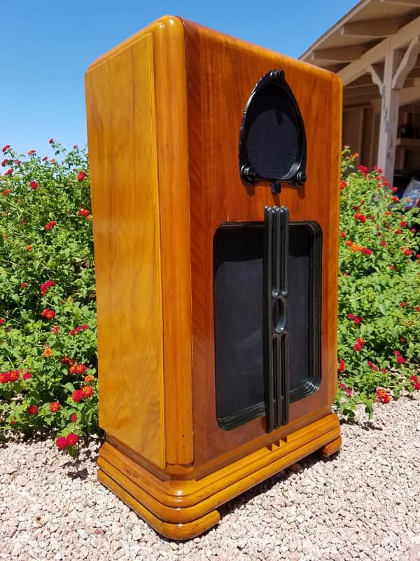 Zenith 6-S-256 Antique Radio Custom Guitar Amp Cabinet + Celestion G12S-50 speaker image 1