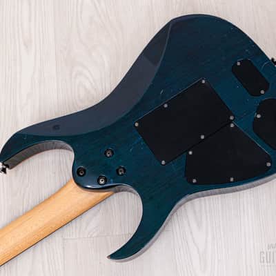 2000 Ibanez Prestige RG2020X Transparent Light Blue w/ DiMarzio + Piezo image 15