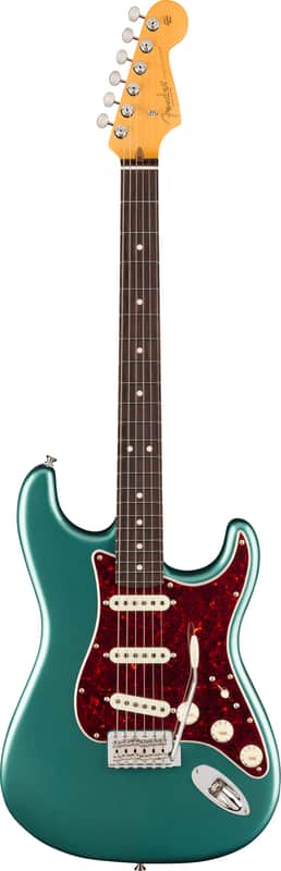 Fender American Professional Classic Stratocaster Electric Guitar Faded Sherwood Green Metallic w/Padded Gig Bag image 1