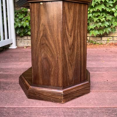 1x12 octagon guitar speaker cabinet! Semi open. Vintage 8 ohm speaker inside. Unique 3D grill cloth. Candle lights up! image 18
