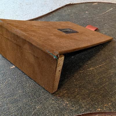 Gibson Guitar Case Pocket Door With Metal Badge Vintage 1960s Bronze CLEAN! image 4