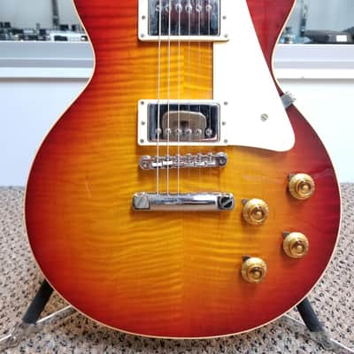 used 2016 Gibson Custom Shop True Historic 1960 Les Paul Reissue R0 in Vintage Cherry Sunburst, Very Good Condition image 6