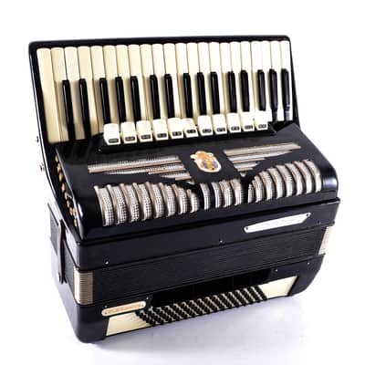 German Made Top Piano Accordion Weltmeister Elegance - 96 bass, 16 reg. + Original Hard Case & Straps - Youtube VIDEOS image 3