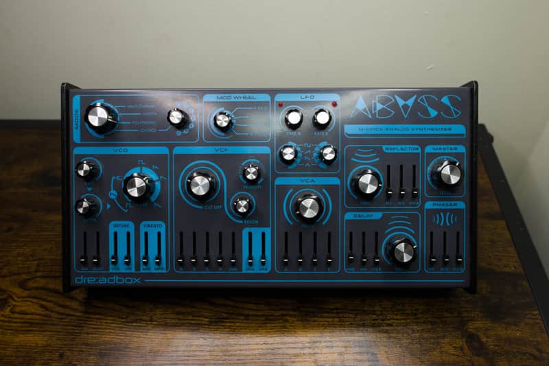 Dreadbox Abyss 4-Voice Analog Synthesizer 2010s - Black/Blue image 1