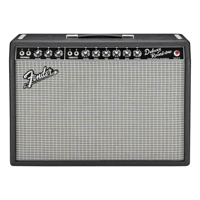 Fender '65 Deluxe Reverb Vintage Reissue Guitar Combo Amplifier (22 Watts, 1x12"), Black image 1