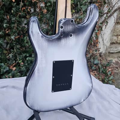 Wilhelm Guitars Custom Handmade HH Super Strat Solid Body Electric Guitar "Black Frost" image 11