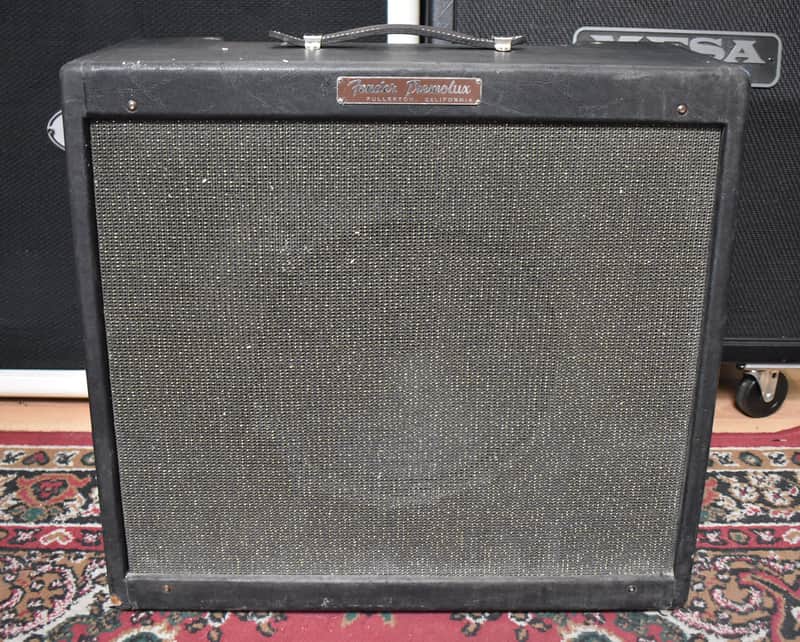 1959 Fender Tremolux 5E9 Narrow Panel Tweed Black image 1