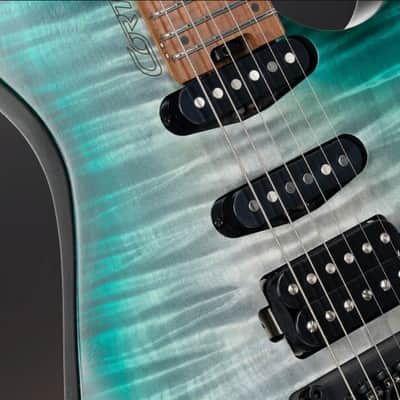 Cort Space 6GTR Electric Guitar w/Gig-bag. Semi Gloss Lagoon, B-Stock image 10