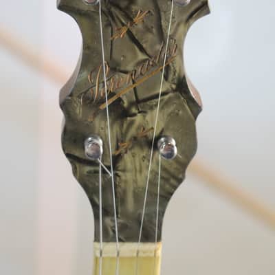 1930's Stromberg-Voisinet Serenader Carved Pearled 4-String Tenor Banjo image 2