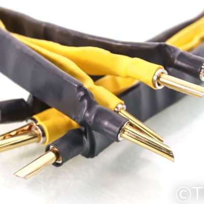 Analysis Plus Black Mesh Oval 9 Speaker Cables; 2.5m Pair image 1