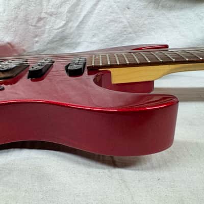 Hamer USA Centaura HSS Guitar with Reverse Headstock + Case - Metallic Candy Apple Red image 15