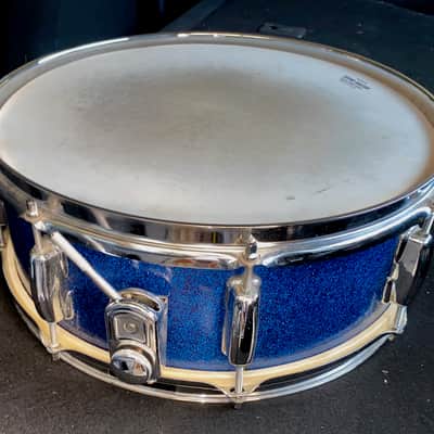 1970's Werco Snare Drum 5x14" Blue Sparkle MIJ image 3