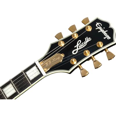 Epiphone B.B. King Lucille Semi Hollow Electric Guitar, Transparent Ebony image 5