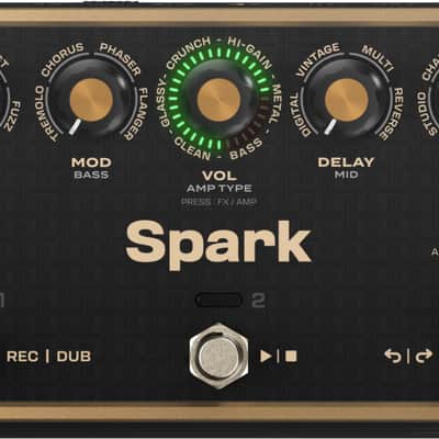Positive Grid Spark PEDAL Smart Guitar Amplifier Modeler, Looper & Multi-Effects Pedal