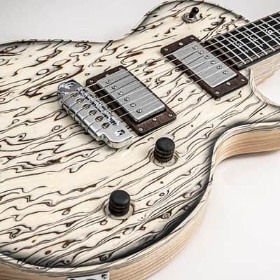 Mithans Guitars Valira Birch Burl boutique electric guitar image 7