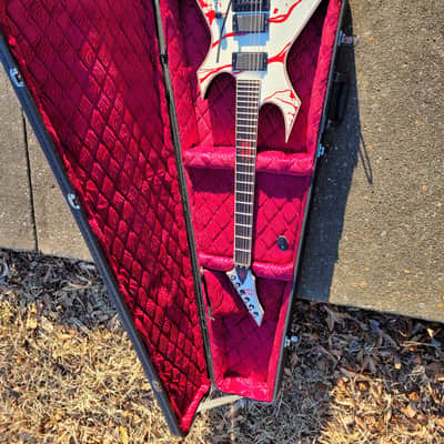 Joey Jordison BC Rich Warlock (Signed by Wednesday 13) With Coffin Case image 10