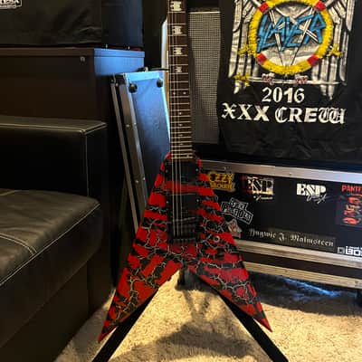Edwards Kerry King KKV crackle Slayer Japan 90s by ESP with semi hardcase image 4