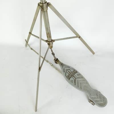 Gretsch 50s Broadkaster Hi-Hat Cymbal Stand #4843 Nickel Direct-Pull Vintage USA image 2