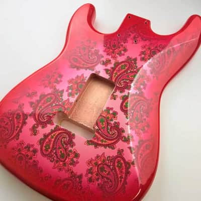 Red Amoeba Alder Wood Guitar Stratocaster Strat Style Body image 2