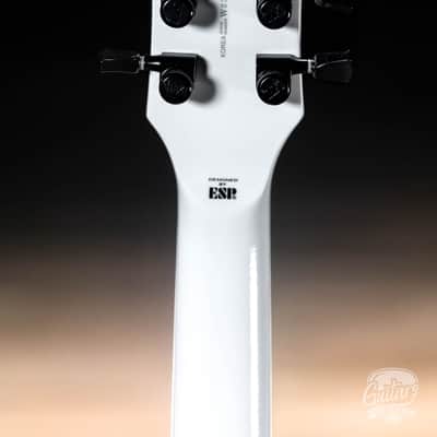 ESP LTD Iron Cross LH James Hetfield Left-Handed Guitar w/ Case – Snow White image 6