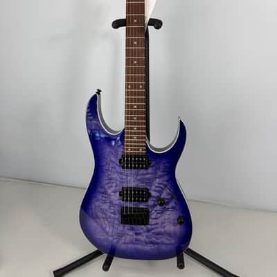 Ibanez RG421QMCBB Cerulean Blue Burst (Mint) - Cerulean Blue Burst image 1