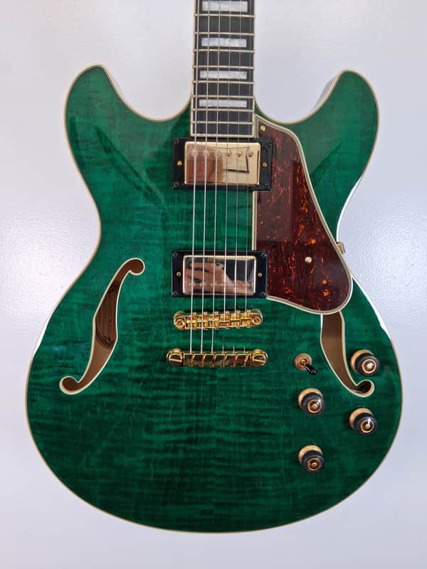 Ibanez AS93FM-TMG Artcore Expressionist 2025 - Present - Transparent Moss Green image 1