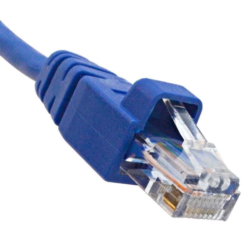 10 Pack of 6 inch CAT5e UTP Patch Cables - RJ45 Ethernet 8 Wire Cords Blue image 1