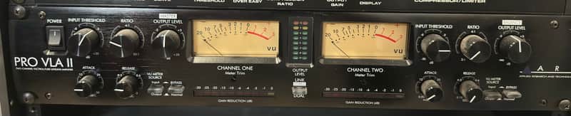ART Pro VLA Professional Two Channel Vactrol / Tube Leveling Amplifier 2000s - Black image 1