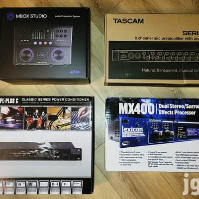 Avid MBox Studio/Lexicon/Tascam/Furman with Rack Bundle! All Like New in Boxes! image 1