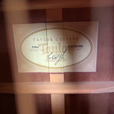 2011 Taylor 310ce w/ LR Baggs Anthem Pickups & Hard Case image 4