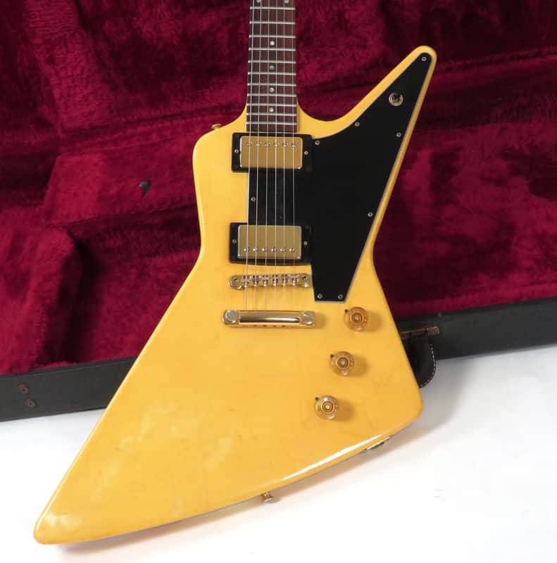 1983 Gibson Explorer Korina Heritage Series - Rare Original Ivory White Finish! - Shaw Pickups - Original Case image 1