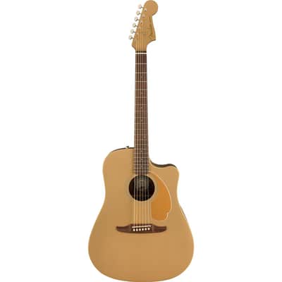 Fender Redondo Player Acoustic Electric Guitar, Walnut Fingerboard, Bronze Satin image 3