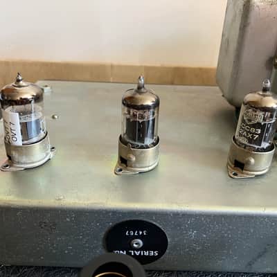 Selmer Treble 'N' Bass 50 MK-II 'Black & Blue' Head 1960's Mullard ECC83's image 12
