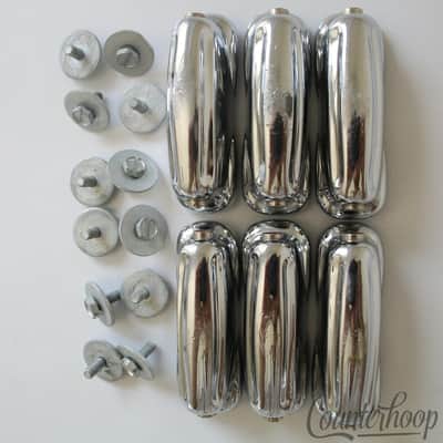 *Slingerland 6x Sound King Snare Drum Lugs Chrome Deluxe Student Vintage 60s USA image 2