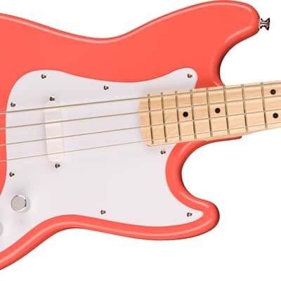 Fender Squier Sonic Bronco Bass - Tahitian Coral image 4