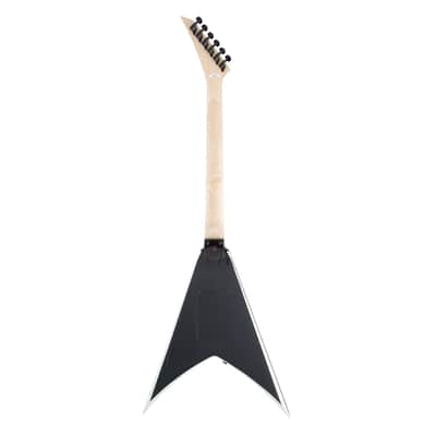 Used Jackson JS Series King V JS32 - Black with White Bevels w/ Amaranth FB image 7