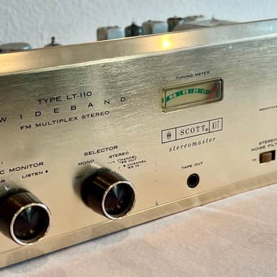 1960's HH Scott LT-110 Vacuum Tube Stereo Multiplex Tuner Silver Faceplate image 10