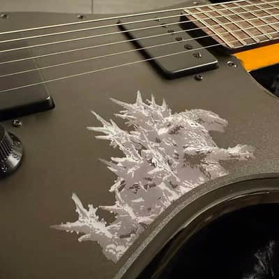 Fender Limited Edition Made in Japan Godzilla Stratocaster Godzilla Black image 2