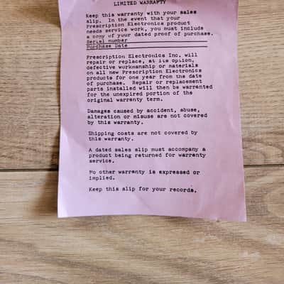 Prescription Electronics Experience Yellow Fuzz Swell Pedal + Manual & Warranty Card image 7