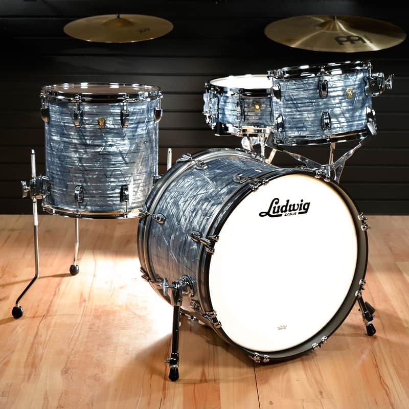 Ludwig Classic Maple 12/14/20 3pc. Kit Sky Blue Pearl image 1