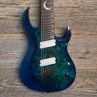 Used Kiesel 2022 Aries Multiscale 8-String Guitar - Aquaburst Gloss w/Bag image 1