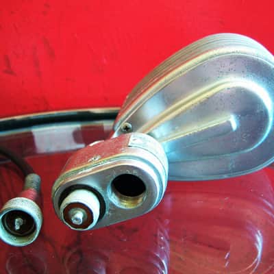 Vintage RARE 1940's Turner 34X modified dynamic microphone Satin Chrome with cable # 2 image 11